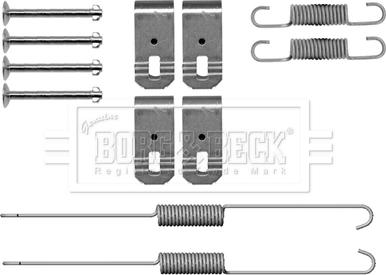 Borg & Beck BBK6319 - Piederumu komplekts, Bremžu loki www.autospares.lv