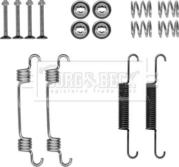 Borg & Beck BBK6318 - Piederumu komplekts, Stāvbremzes mehānisma bremžu loks www.autospares.lv