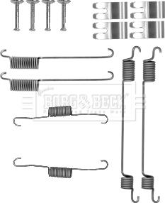 Borg & Beck BBK6331 - Piederumu komplekts, Bremžu loki www.autospares.lv