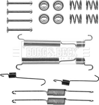 Borg & Beck BBK6268 - Piederumu komplekts, Bremžu loki www.autospares.lv