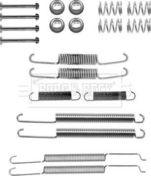 Borg & Beck BBK6267 - Accessory Kit, brake shoes www.autospares.lv