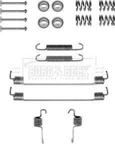 Borg & Beck BBK6219 - Piederumu komplekts, Bremžu loki www.autospares.lv