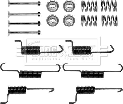 Borg & Beck BBK6270 - Piederumu komplekts, Stāvbremzes mehānisma bremžu loks www.autospares.lv