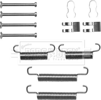 Borg & Beck BBK6278 - Piederumu komplekts, Stāvbremzes mehānisma bremžu loks www.autospares.lv