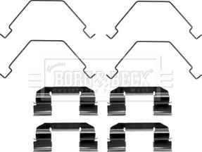 Borg & Beck BBK1470 - Accessory Kit for disc brake Pads www.autospares.lv