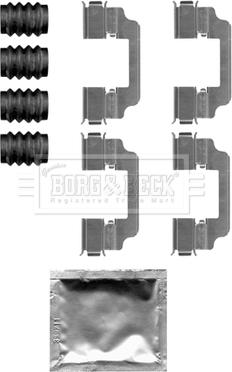 Borg & Beck BBK1508 - Piederumu komplekts, Disku bremžu uzlikas www.autospares.lv