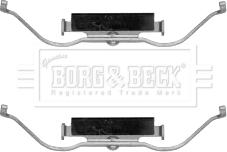 Borg & Beck BBK1586 - Piederumu komplekts, Disku bremžu uzlikas www.autospares.lv