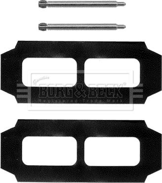 Borg & Beck BBK1067 - Piederumu komplekts, Disku bremžu uzlikas www.autospares.lv