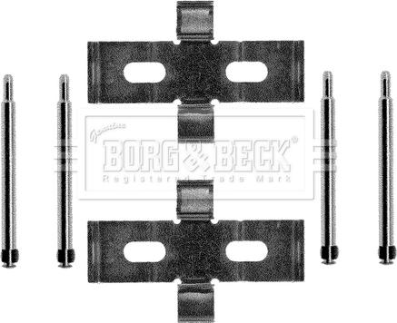 Borg & Beck BBK1085 - Комплектующие для колодок дискового тормоза www.autospares.lv