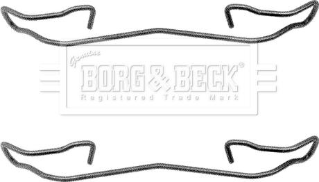 Borg & Beck BBK1039 - Accessory Kit for disc brake Pads www.autospares.lv