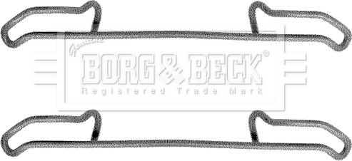 Borg & Beck BBK1137 - Piederumu komplekts, Disku bremžu uzlikas www.autospares.lv