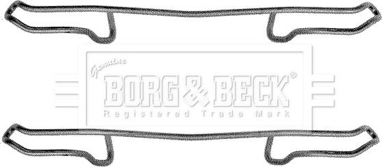 Borg & Beck BBK1179 - Piederumu komplekts, Disku bremžu uzlikas www.autospares.lv