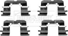 Borg & Beck BBK1301 - Accessory Kit for disc brake Pads www.autospares.lv