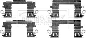 Borg & Beck BBK1387 - Piederumu komplekts, Disku bremžu uzlikas www.autospares.lv