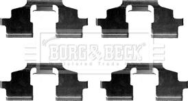 Borg & Beck BBK1331 - Piederumu komplekts, Disku bremžu uzlikas www.autospares.lv