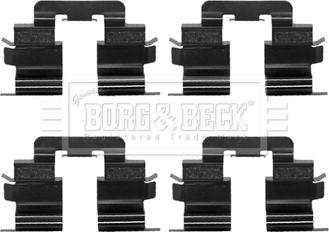 Borg & Beck BBK1376 - Piederumu komplekts, Disku bremžu uzlikas www.autospares.lv