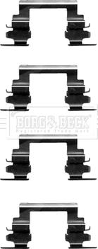 Borg & Beck BBK1370 - Piederumu komplekts, Disku bremžu uzlikas www.autospares.lv