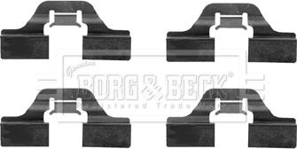 Borg & Beck BBK1203 - Accessory Kit for disc brake Pads www.autospares.lv