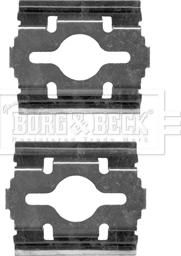 Borg & Beck BBK1215 - Piederumu komplekts, Disku bremžu uzlikas www.autospares.lv