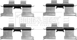 Borg & Beck BBK1285 - Piederumu komplekts, Disku bremžu uzlikas www.autospares.lv