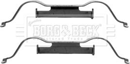 Borg & Beck BBK1288 - Piederumu komplekts, Disku bremžu uzlikas www.autospares.lv