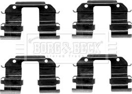 Borg & Beck BBK1233 - Piederumu komplekts, Disku bremžu uzlikas www.autospares.lv