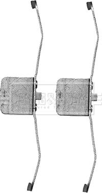 Borg & Beck BBK1226 - Комплектующие для колодок дискового тормоза www.autospares.lv