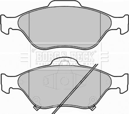 Borg & Beck BBP1999 - Bremžu uzliku kompl., Disku bremzes www.autospares.lv