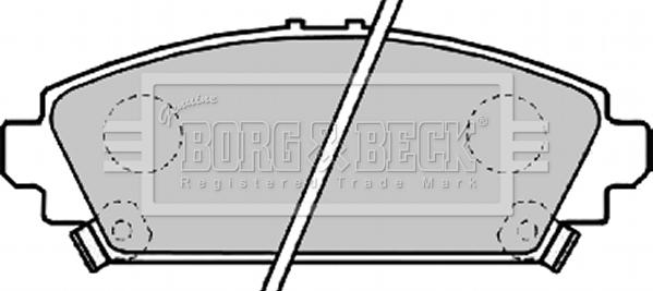 Borg & Beck BBP1995 - Bremžu uzliku kompl., Disku bremzes www.autospares.lv