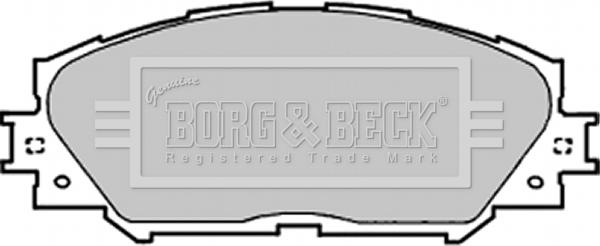 Borg & Beck BBP1991 - Bremžu uzliku kompl., Disku bremzes www.autospares.lv