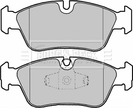 Borg & Beck BBP1959 - Bremžu uzliku kompl., Disku bremzes www.autospares.lv