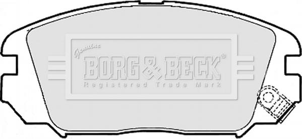 Borg & Beck BBP1956 - Brake Pad Set, disc brake www.autospares.lv