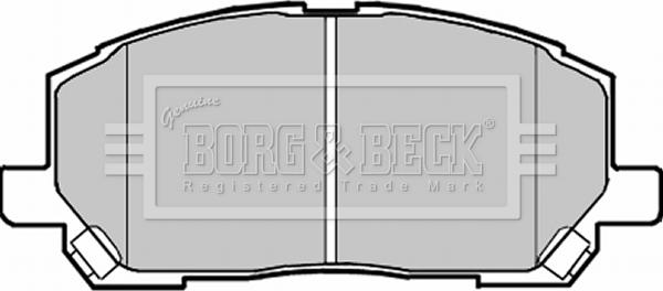 Borg & Beck BBP1951 - Bremžu uzliku kompl., Disku bremzes www.autospares.lv