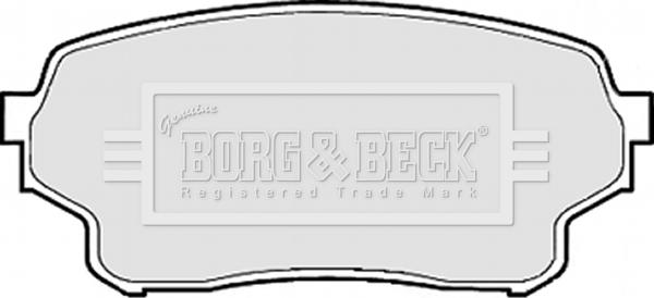 Borg & Beck BBP1953 - Bremžu uzliku kompl., Disku bremzes www.autospares.lv