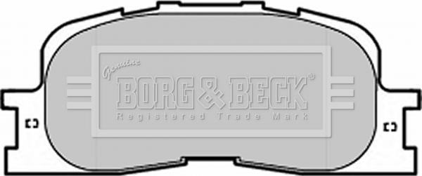 Borg & Beck BBP1952 - Bremžu uzliku kompl., Disku bremzes www.autospares.lv