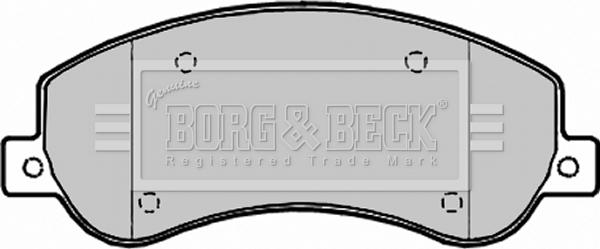 Borg & Beck BBP1964 - Bremžu uzliku kompl., Disku bremzes www.autospares.lv