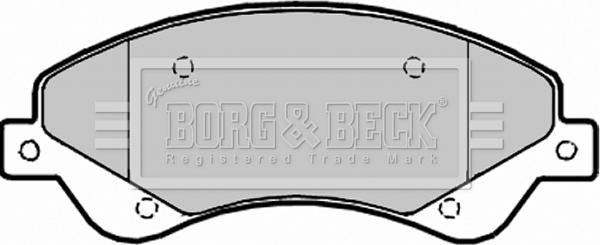 Borg & Beck BBP1965 - Bremžu uzliku kompl., Disku bremzes www.autospares.lv