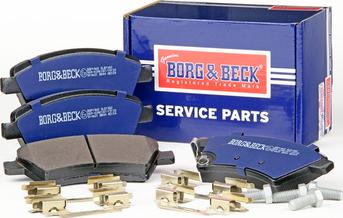 Borg & Beck BBP1968 - Bremžu uzliku kompl., Disku bremzes www.autospares.lv