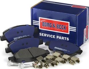 Borg & Beck BBP1967 - Bremžu uzliku kompl., Disku bremzes www.autospares.lv