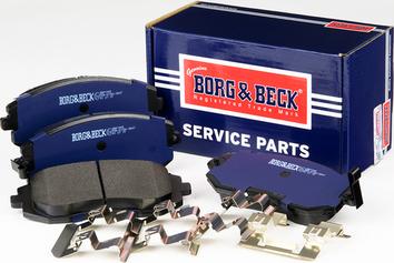 Borg & Beck BBP1905 - Bremžu uzliku kompl., Disku bremzes www.autospares.lv