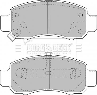 Borg & Beck BBP1906 - Bremžu uzliku kompl., Disku bremzes autospares.lv