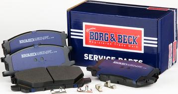 Borg & Beck BBP1901 - Bremžu uzliku kompl., Disku bremzes www.autospares.lv