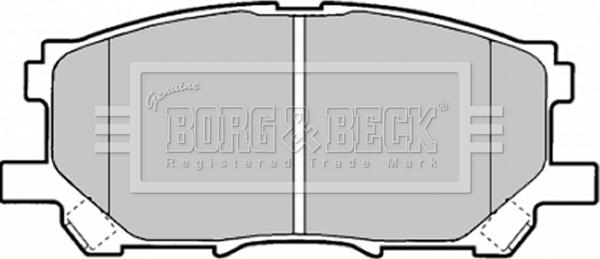 Borg & Beck BBP1901 - Bremžu uzliku kompl., Disku bremzes www.autospares.lv