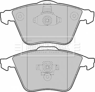 Borg & Beck BBP1903 - Bremžu uzliku kompl., Disku bremzes www.autospares.lv