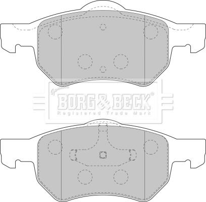 Borg & Beck BBP1902 - Bremžu uzliku kompl., Disku bremzes autospares.lv