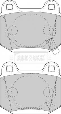 Borg & Beck BBP1907 - Brake Pad Set, disc brake www.autospares.lv