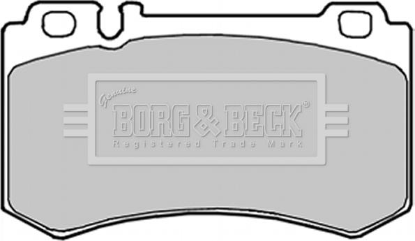 Borg & Beck BBP1916 - Bremžu uzliku kompl., Disku bremzes www.autospares.lv