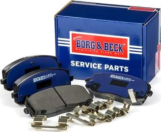 Borg & Beck BBP1910 - Bremžu uzliku kompl., Disku bremzes www.autospares.lv