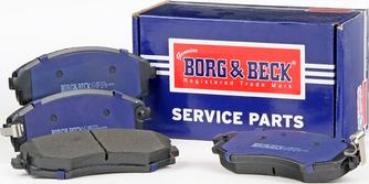 Borg & Beck BBP1913 - Тормозные колодки, дисковые, комплект www.autospares.lv