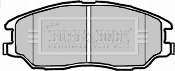 Borg & Beck BBP1912 - Тормозные колодки, дисковые, комплект www.autospares.lv